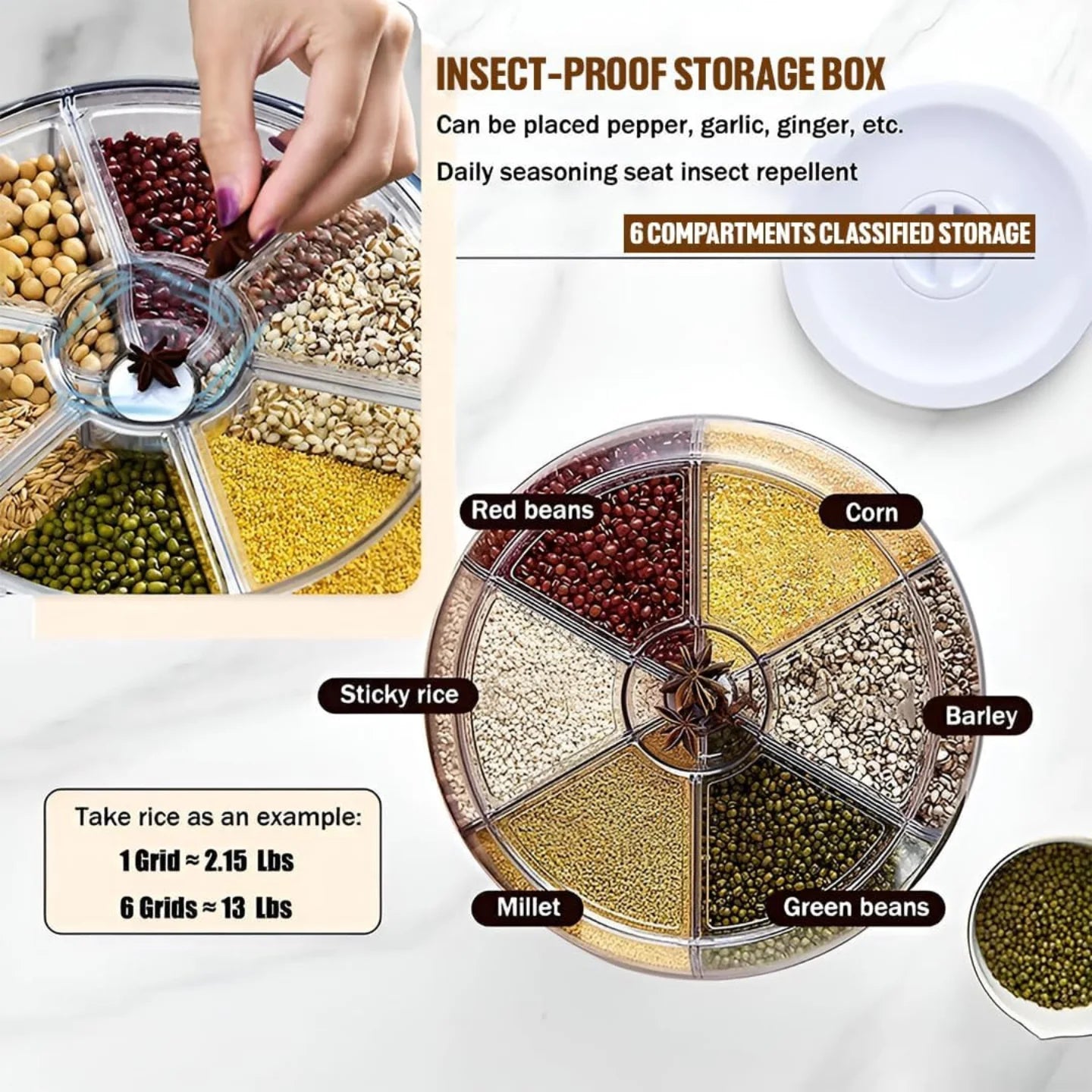 6 grid Food Despenser