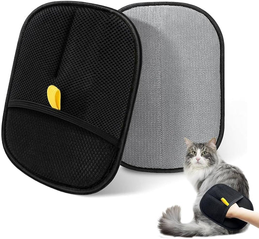 Pet hair removing glove