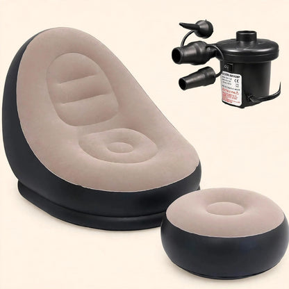 Inflatable Leisure Sofa Chair and Footstool