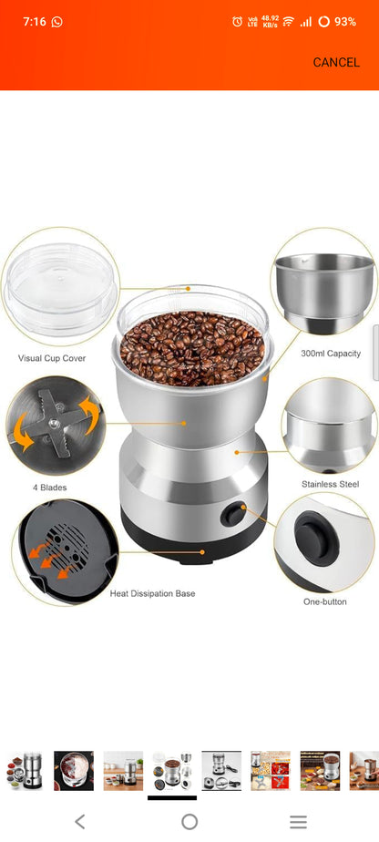 Mini electric grinder