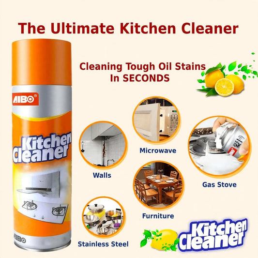 Kitchen Cleaner Oil & Grease Stain Remover Stove & Chimney Cleaner Spray