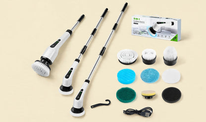 9-in-1 Cordless Electric Spin Scrubber