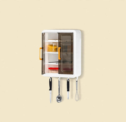 Wall mounted kitchen storage