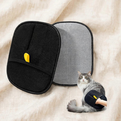 Pet hair removing glove